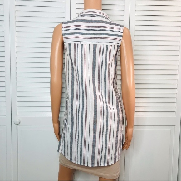 SIGRID OLSON Striped Button Down Tunic Size Extra Small - Picture 7 of 7
